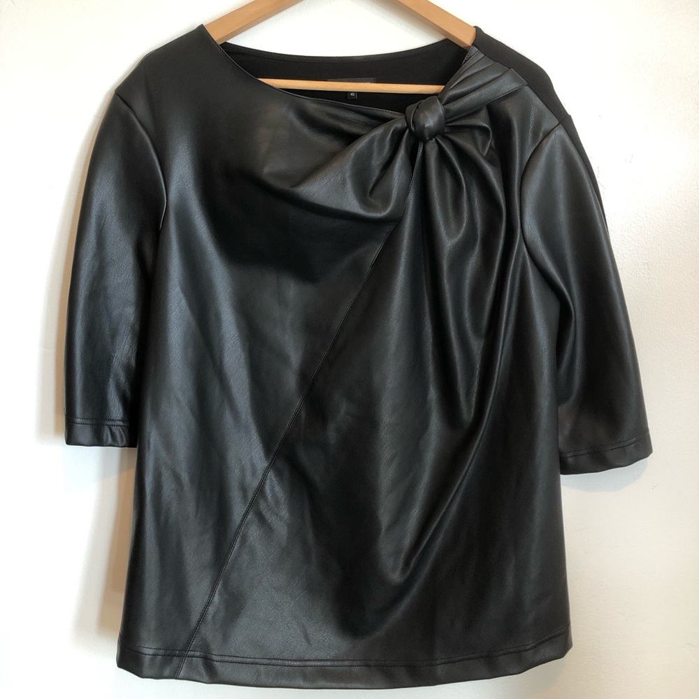 Universal Standard Savio Leatherette Knot Top